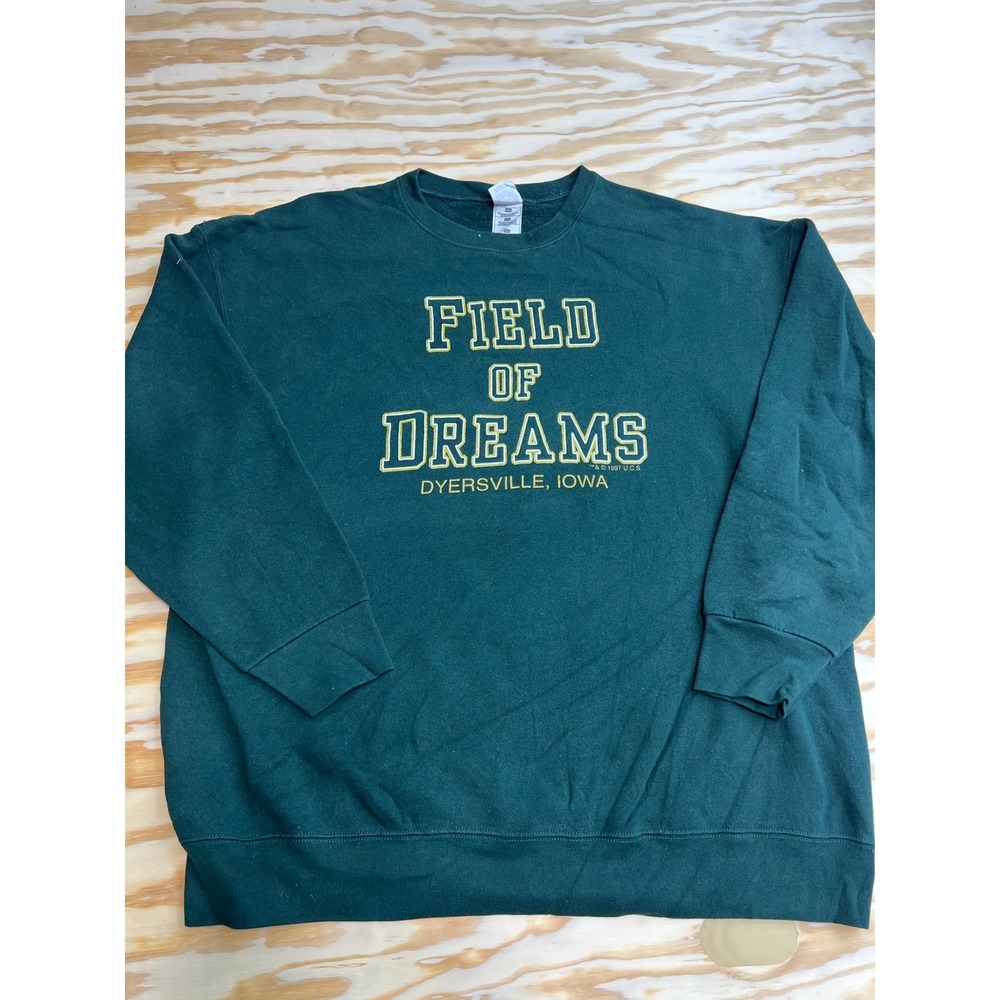 Vintage Field of Dreams Dyersville Iowa Sweatshirt Green Fruit of the Loom XXXL